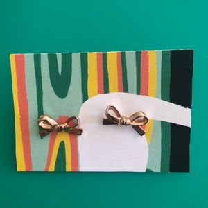 Kate Spade Rose Gold Bow Earrings